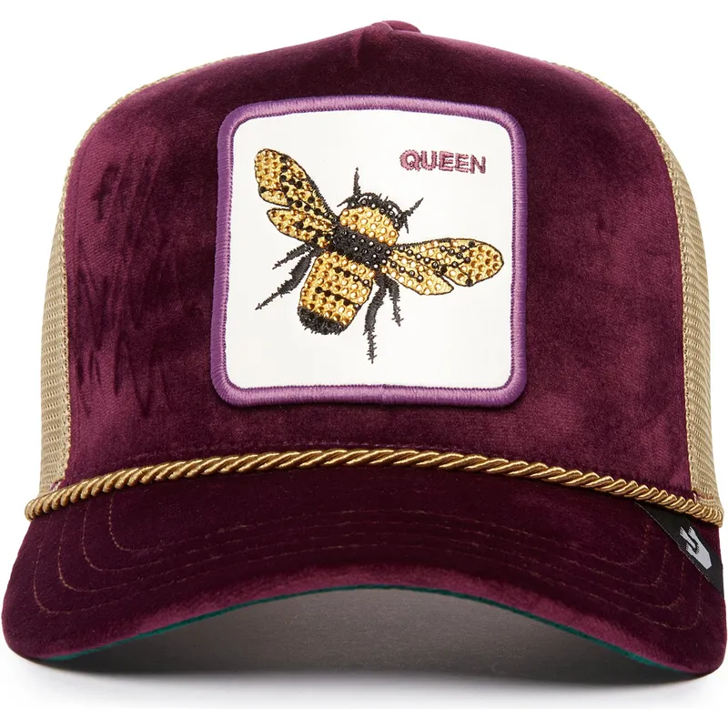 trucker-cap-violett-biene-amethyst-queen-the-farm-jewel-tones-von-goorin-bros
