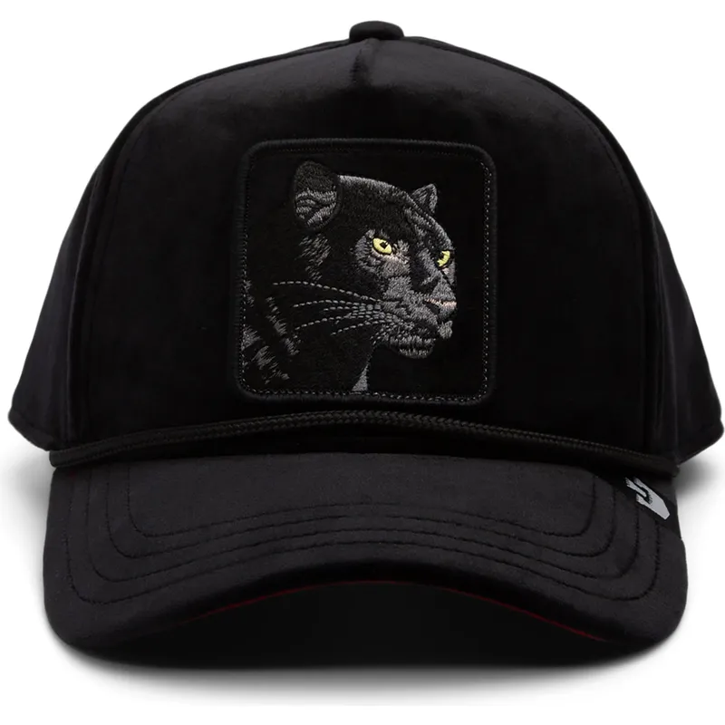 gorra-curva-negra-snapback-pantera-panther-royalty-the-farm-de-goorin-bros