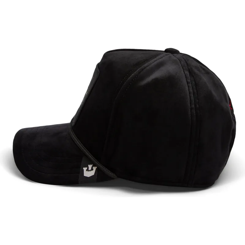 shapka-izvita-cherna-snapbek-panther-royalty-the-farm-ot-goorin-bros