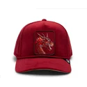 rote-snapback-kappe-mit-gebogenem-schirm-dragon-royalty-the-farm-von-goorin-bros