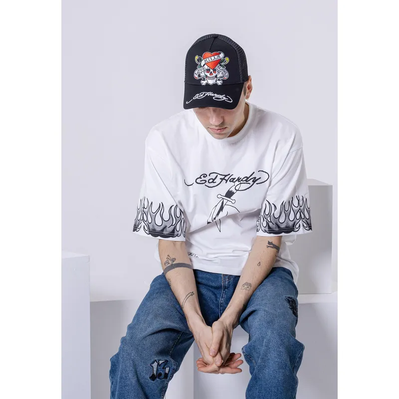 shapka-izvita-traker-cherna-snapbek-love-kills-slowly-ot-ed-hardy