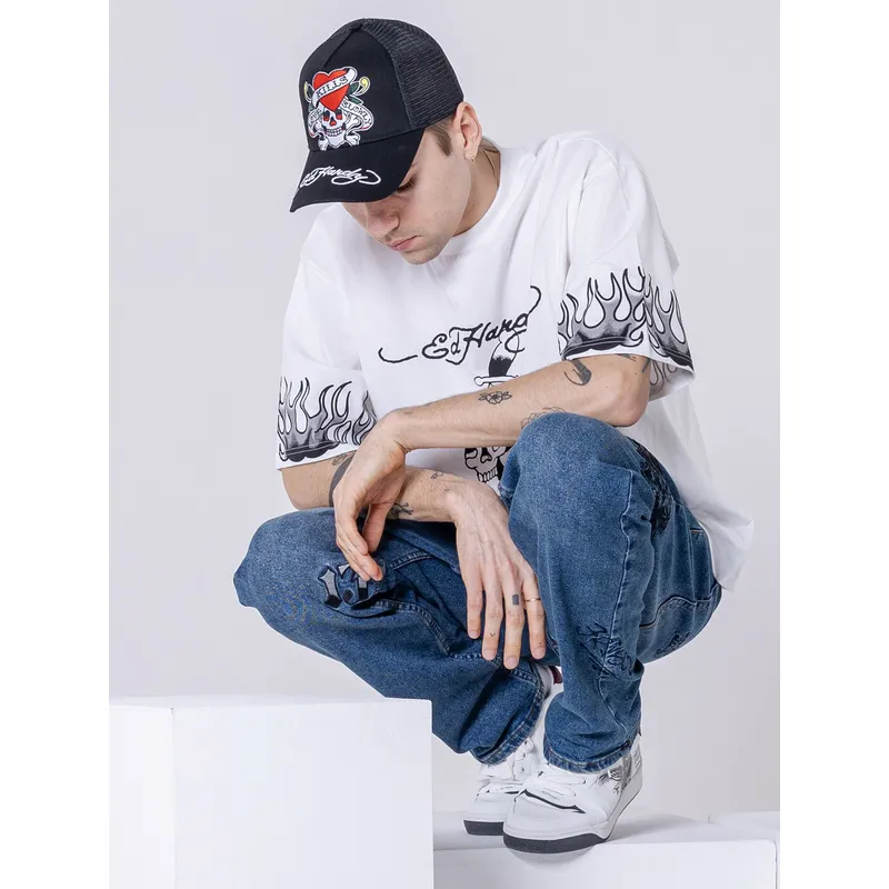 shapka-izvita-traker-cherna-snapbek-love-kills-slowly-ot-ed-hardy