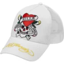 shapka-izvita-traker-byala-snapbek-love-kills-slowly-ot-ed-hardy