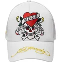 shapka-izvita-traker-byala-snapbek-love-kills-slowly-ot-ed-hardy