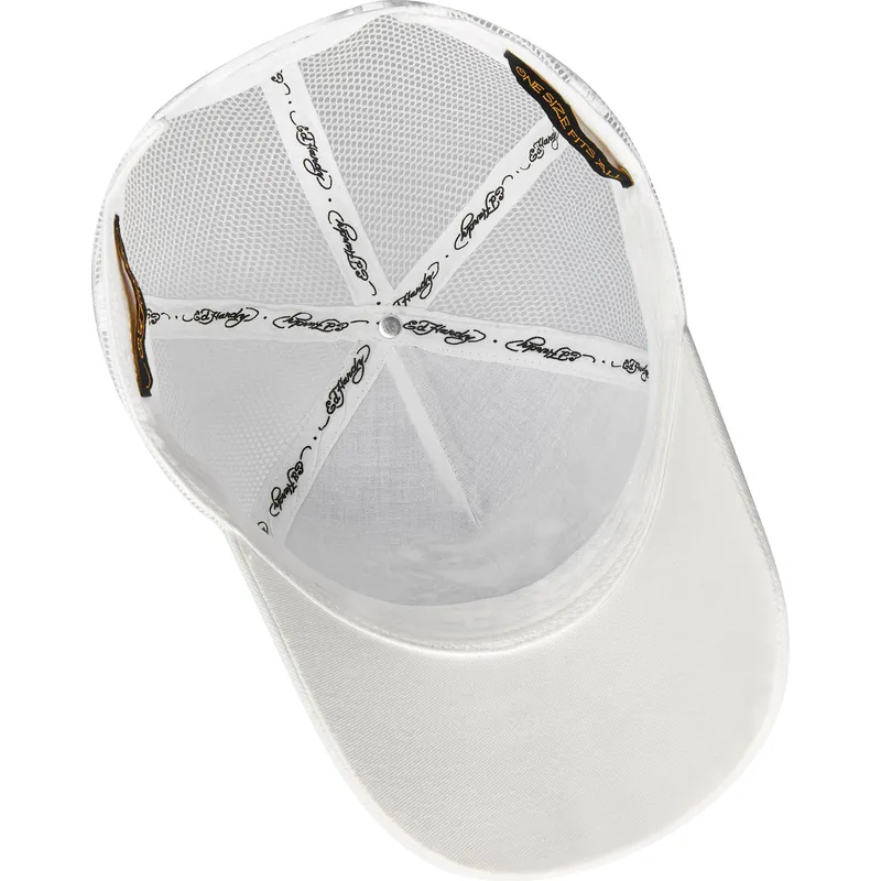 hvid-trucker-kasket-love-kills-slowly-fra-ed-hardy