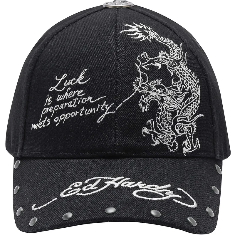 shapka-izvita-cherna-reguliruem-lucky-ot-ed-hardy