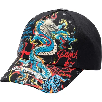 Шапка извита черна регулируема от Ed Hardy