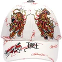 shapka-izvita-bezhov-reguliruem-tiger-flames-ot-ed-hardy