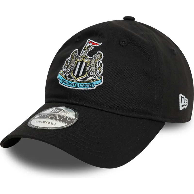 sort-justerbar-curved-kasket-9twenty-core-fra-newcastle-united-football-club-premier-league-fra-new-era