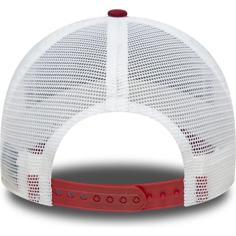 rote-und-weisse-trucker-kappe-9forty-a-frame-vintage-pine-aged-lager-von-new-era