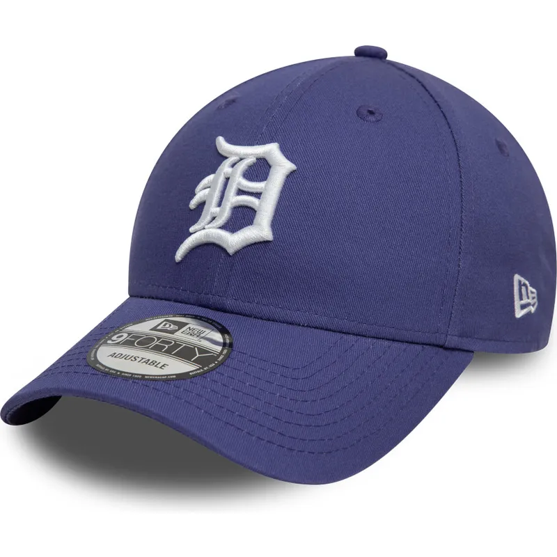 shapka-izvita-violetka-reguliruem-9forty-league-essential-na-detroit-tigers-mlb-ot-new-era