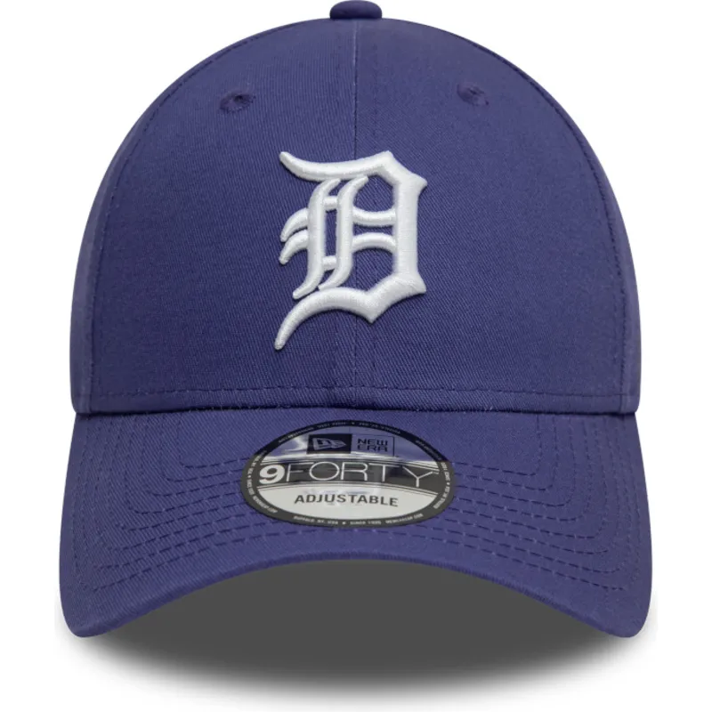 shapka-izvita-violetka-reguliruem-9forty-league-essential-na-detroit-tigers-mlb-ot-new-era