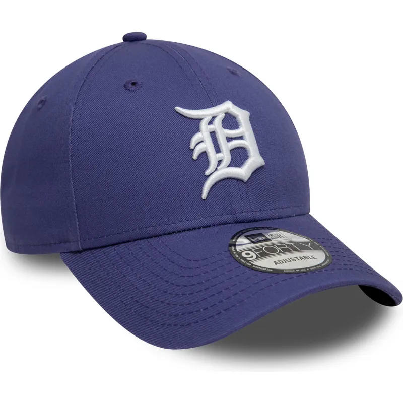 shapka-izvita-violetka-reguliruem-9forty-league-essential-na-detroit-tigers-mlb-ot-new-era