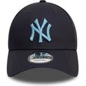 casquette-courbee-bleue-marine-ajustable-avec-logo-bleu-9forty-league-essential-new-york-yankees-mlb-new-era