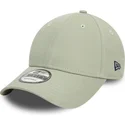 casquette-courbee-verte-claire-ajustable-9forty-essential-new-era