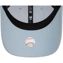 hellblaue-verstellbare-curved-cap-9forty-flawless-der-new-york-yankees-mlb-von-new-era