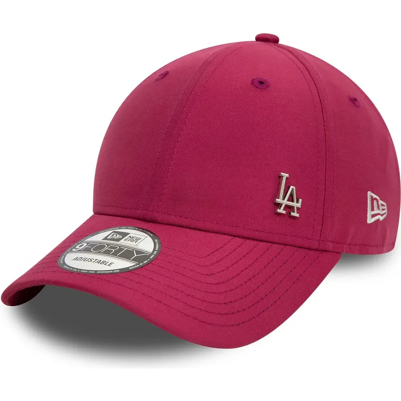 shapka-izvita-chervena-reguliruem-9forty-flawless-na-los-angeles-dodgers-mlb-ot-new-era