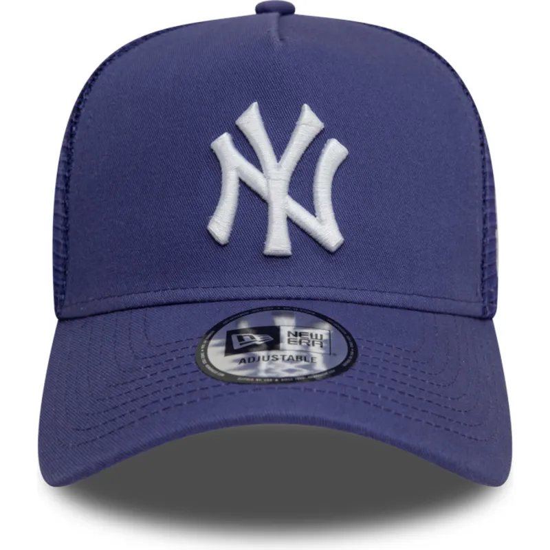 trucker-cap-violett-9forty-a-frame-league-essential-der-new-york-yankees-mlb-von-new-era