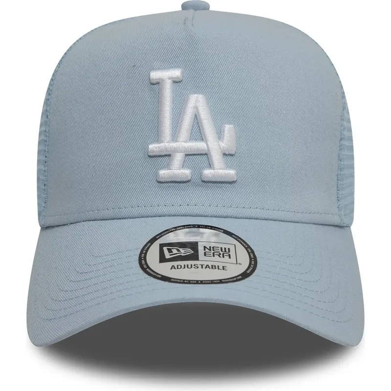 9forty-a-frame-league-essential-los-angeles-dodgers-mlb-trucker-cap-in-hellblau-von-new-era