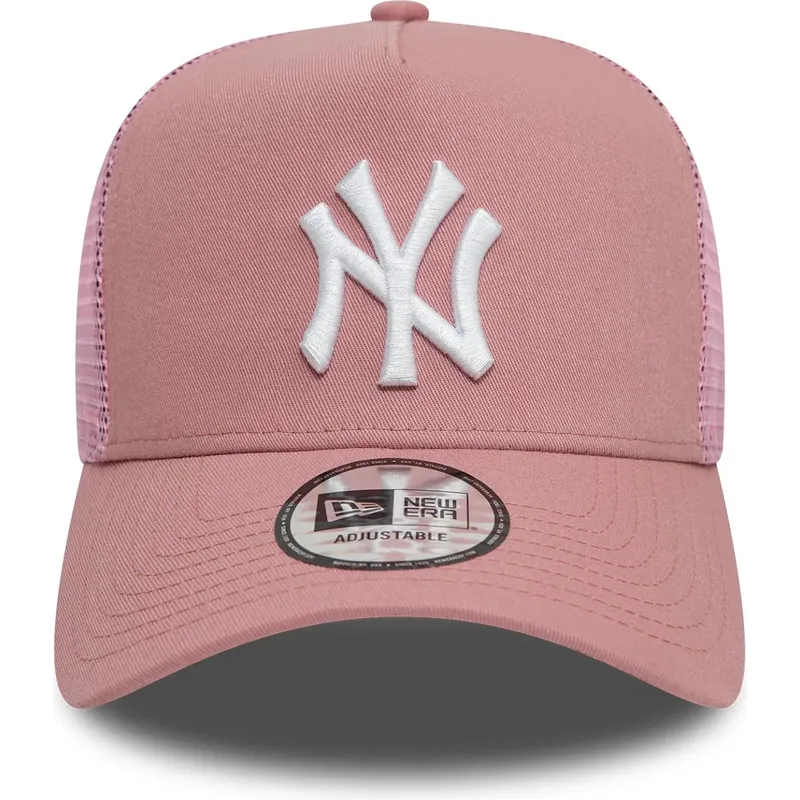 shapka-izvita-traker-roza-snapbek-9forty-a-frame-league-essential-na-new-york-yankees-mlb-ot-new-era