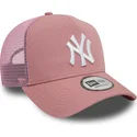 shapka-izvita-traker-roza-snapbek-9forty-a-frame-league-essential-na-new-york-yankees-mlb-ot-new-era