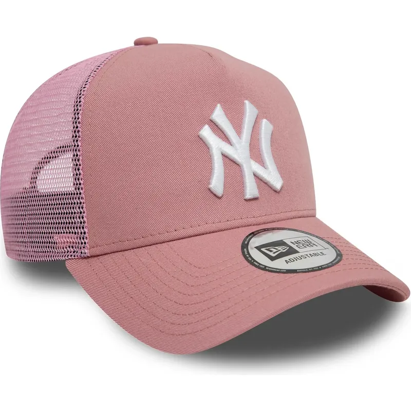 shapka-izvita-traker-roza-snapbek-9forty-a-frame-league-essential-na-new-york-yankees-mlb-ot-new-era