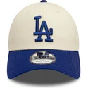 shapka-izvita-bezhov-reguliruem-9forty-colour-block-na-los-angeles-dodgers-mlb-ot-new-era