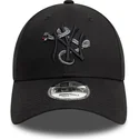 schwarze-verstellbare-kappe-mit-gebogenem-schirm-und-schwarzem-logo-9forty-icon-der-new-york-yankees-mlb-snake-von-new-era