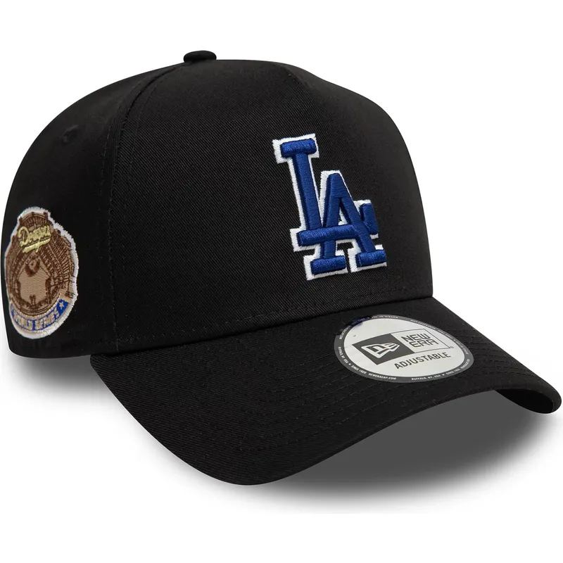 shapka-izvita-cherna-snapbek-9forty-a-frame-world-series-patch-na-los-angeles-dodgers-mlb-ot-new-era