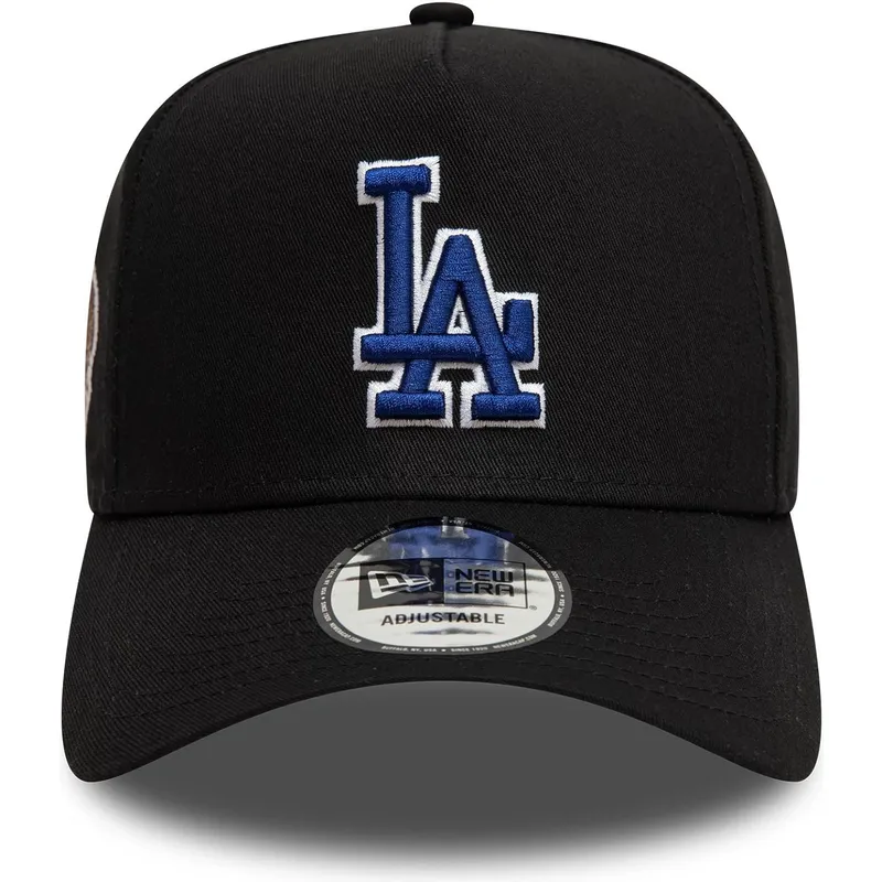 shapka-izvita-cherna-snapbek-9forty-a-frame-world-series-patch-na-los-angeles-dodgers-mlb-ot-new-era