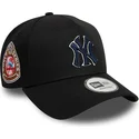 shapka-izvita-cherna-snapbek-9forty-a-frame-world-series-patch-na-new-york-yankees-mlb-ot-new-era