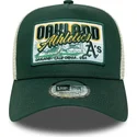 shapka-izvita-traker-zelena-snapbek-9forty-a-frame-patch-na-oakland-athletics-mlb-ot-new-era