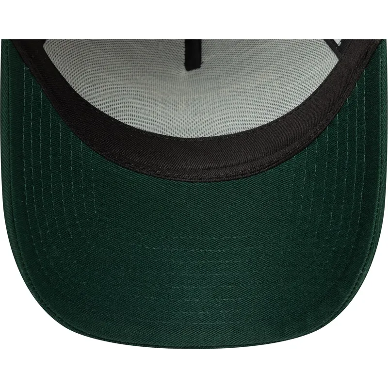 shapka-izvita-traker-zelena-snapbek-9forty-a-frame-patch-na-oakland-athletics-mlb-ot-new-era