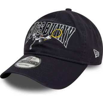 Marineblaue, verstellbare 9TWENTY Washed Kappe von Bugs Bunny Looney Tunes von New Era