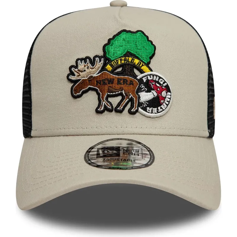shapka-izvita-traker-cherna-snapbek-9forty-a-frame-outdoor-patch-ot-new-era