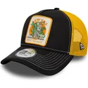 sort-og-gul-trucker-cap-9forty-a-frame-summer-patch-fra-beat-the-heat-af-new-era