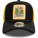 sort-og-gul-trucker-cap-9forty-a-frame-summer-patch-fra-beat-the-heat-af-new-era