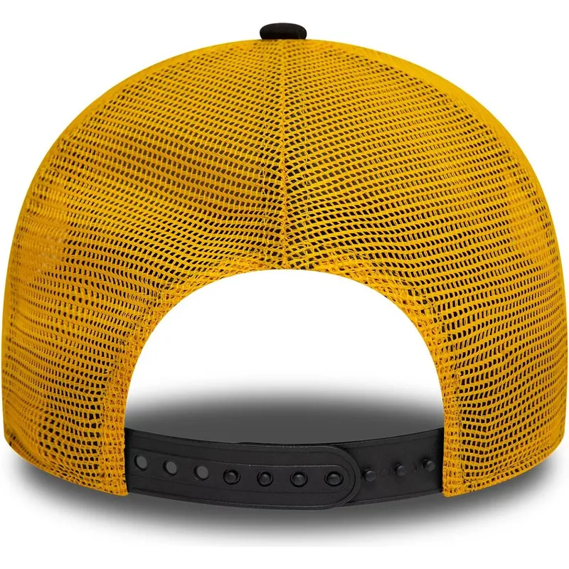 sort-og-gul-9forty-a-frame-summer-patch-trucker-kasket-fra-beat-the-heat-fra-new-era