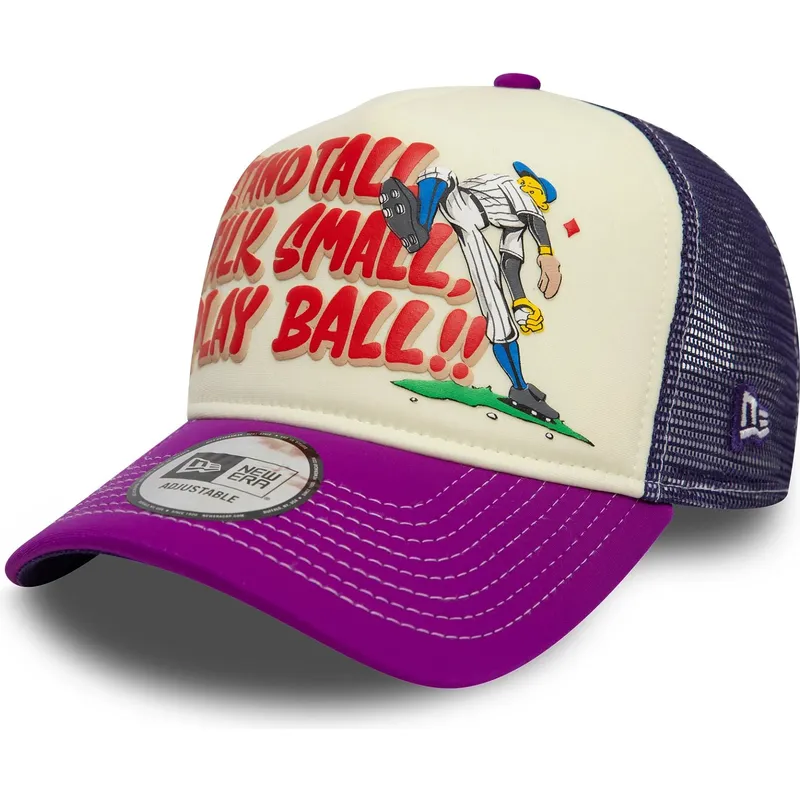 shapka-izvita-traker-violetka-snapbek-9forty-a-frame-graphic-na-stand-tall-talk-small-play-ball-ot-new-era