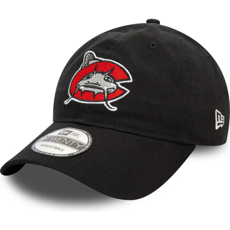 shapka-izvita-cherna-reguliruem-9twenty-na-carolina-mudcats-milb-ot-new-era
