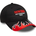 shapka-izvita-cherna-reguliruema-9twenty-flame-visor-ot-new-era