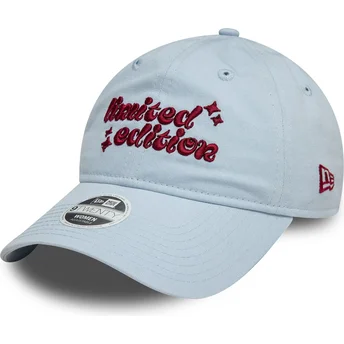 Lyseblå justerbar buet kasket til kvinder 9TWENTY fra Limited Edition fra New Era