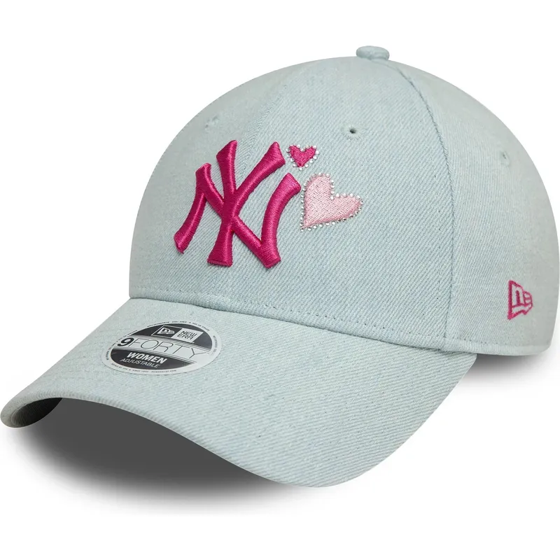 shapka-izvita-sinya-reguliruem-rosa-9forty-denim-icon-heart-na-new-york-yankees-mlb-ot-new-era
