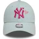 shapka-izvita-sinya-reguliruem-rosa-9forty-denim-icon-heart-na-new-york-yankees-mlb-ot-new-era