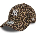 shapka-izvita-leopard-reguliruem-9forty-na-new-york-yankees-mlb-ot-new-era