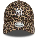 shapka-izvita-leopard-reguliruem-9forty-na-new-york-yankees-mlb-ot-new-era