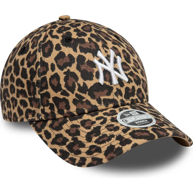 shapka-izvita-leopard-reguliruem-9forty-na-new-york-yankees-mlb-ot-new-era