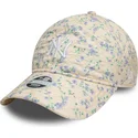 shapka-izvita-bezhov-reguliruem-9twenty-floral-quilt-na-new-york-yankees-mlb-ot-new-era