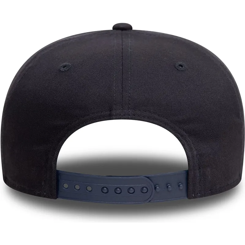 marineblaue-gebogene-snapback-kappe-9seventy-stretch-snap-der-new-york-yankees-mlb-von-new-era