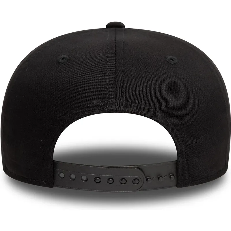 schwarze-gebogene-snapback-kappe-mit-schwarzem-logo-9seventy-stretch-snap-der-new-york-yankees-mlb-von-new-era